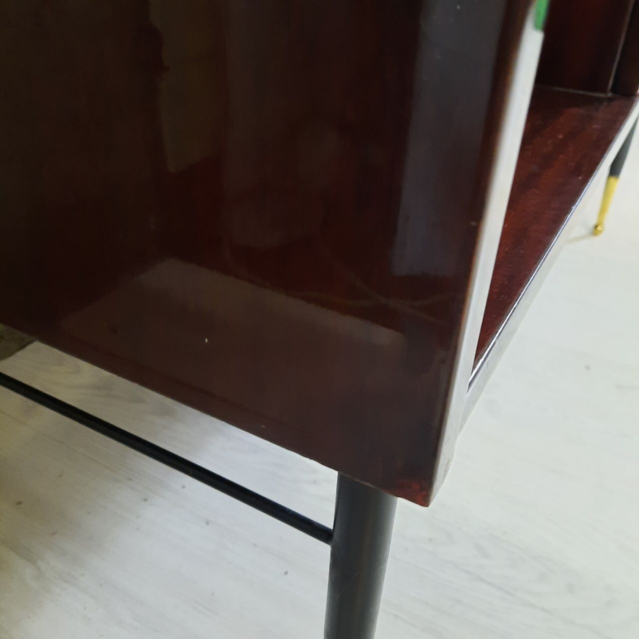 Wardrobe, 1950s bookcase, brass print / tips.