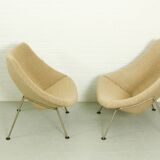 Set of Vintage Oyster Chairs by Pierre Paulin for Artifort, 1960s