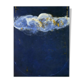 Affiche tapies bleu emblématique