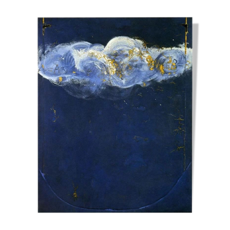 Iconic blue tapies poster