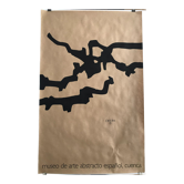 Original poster on kraft paper by Eduardo CHILLIDA, Museo de arte abstracto, 1980