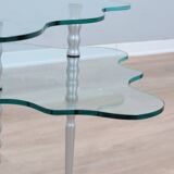 Alessandro Mendini post-modern glass coffee table 1980s