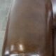 Large, Dark Cowhide Leather Chesterfield Armchair