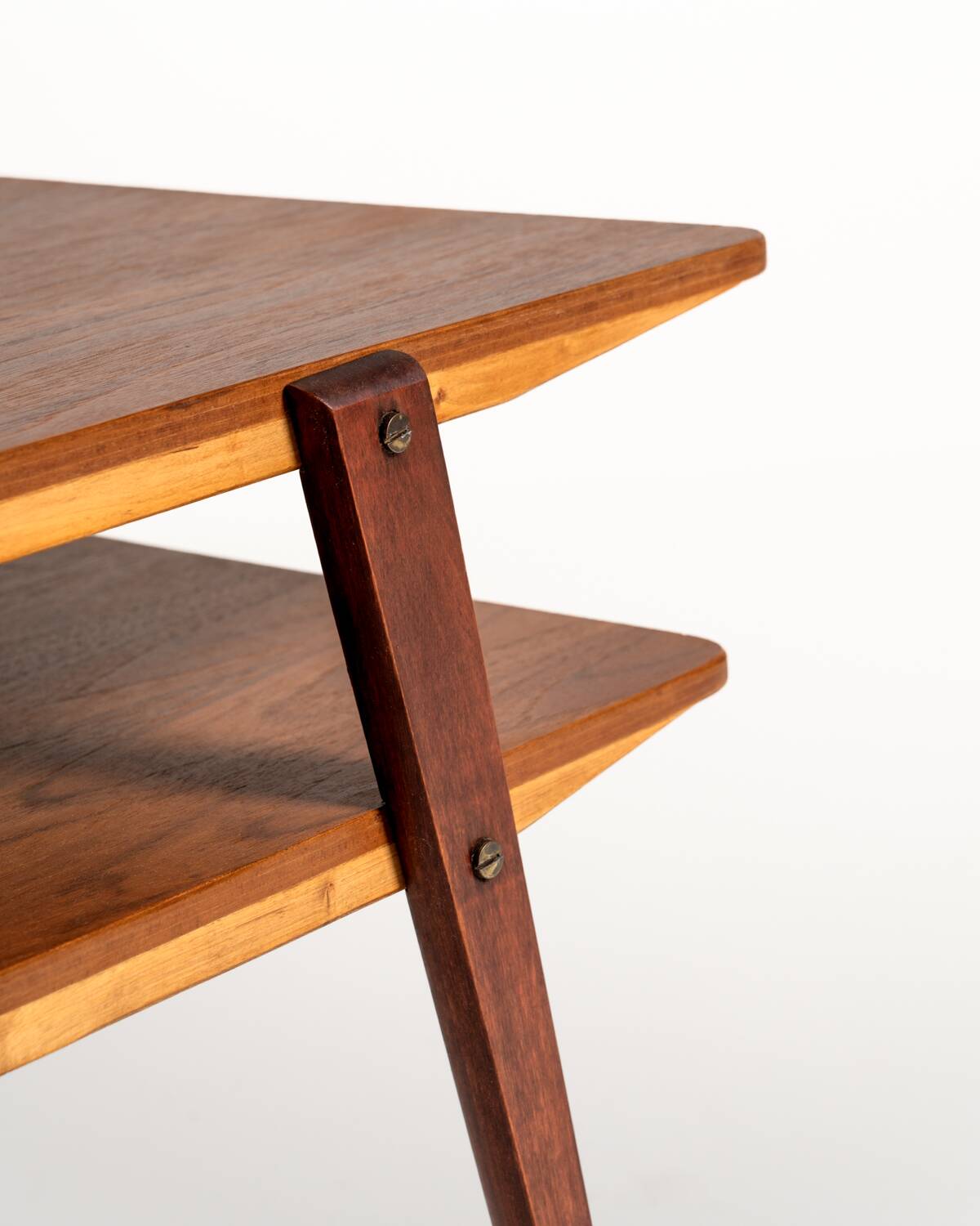 Swedish teak and mahogany side table, 1950s