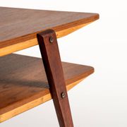 Swedish teak and mahogany side table, 1950s