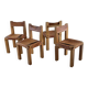 Lot de 4 chaises S11 Pierre Chapo