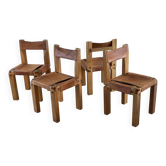 Lot de 4 chaises S11 Pierre Chapo