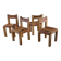Lot de 4 chaises S11 Pierre Chapo