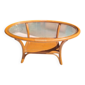 Table basse en bambou