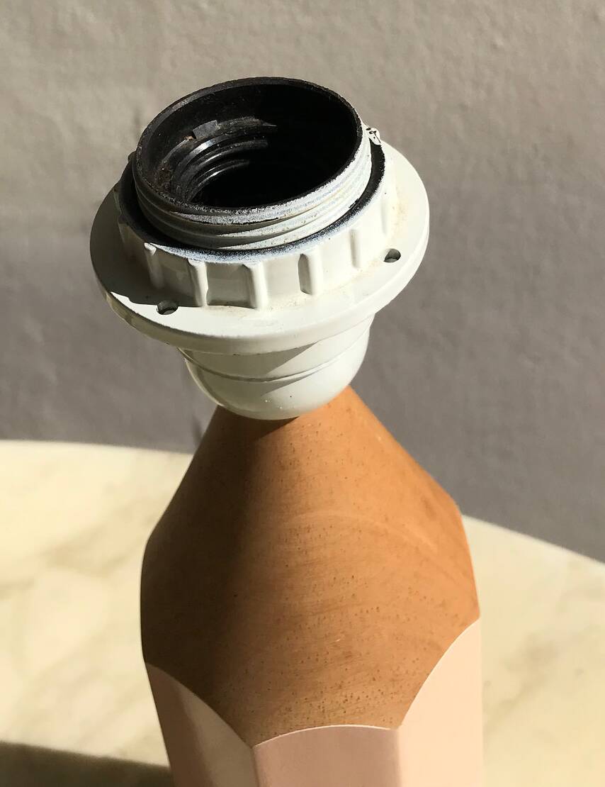 Lampe crayon rose des années 1980
