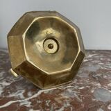 Vintage, hand candle holder, cellar rat, brass, gold, gold, handle, 50s, decoration, shabby chic