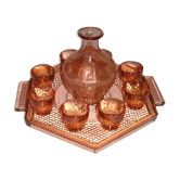 Service à liqueur en verre des années 50