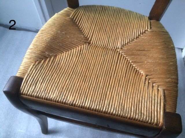 Wooden farm chairs pair