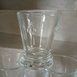 6 bee-patterned water glasses