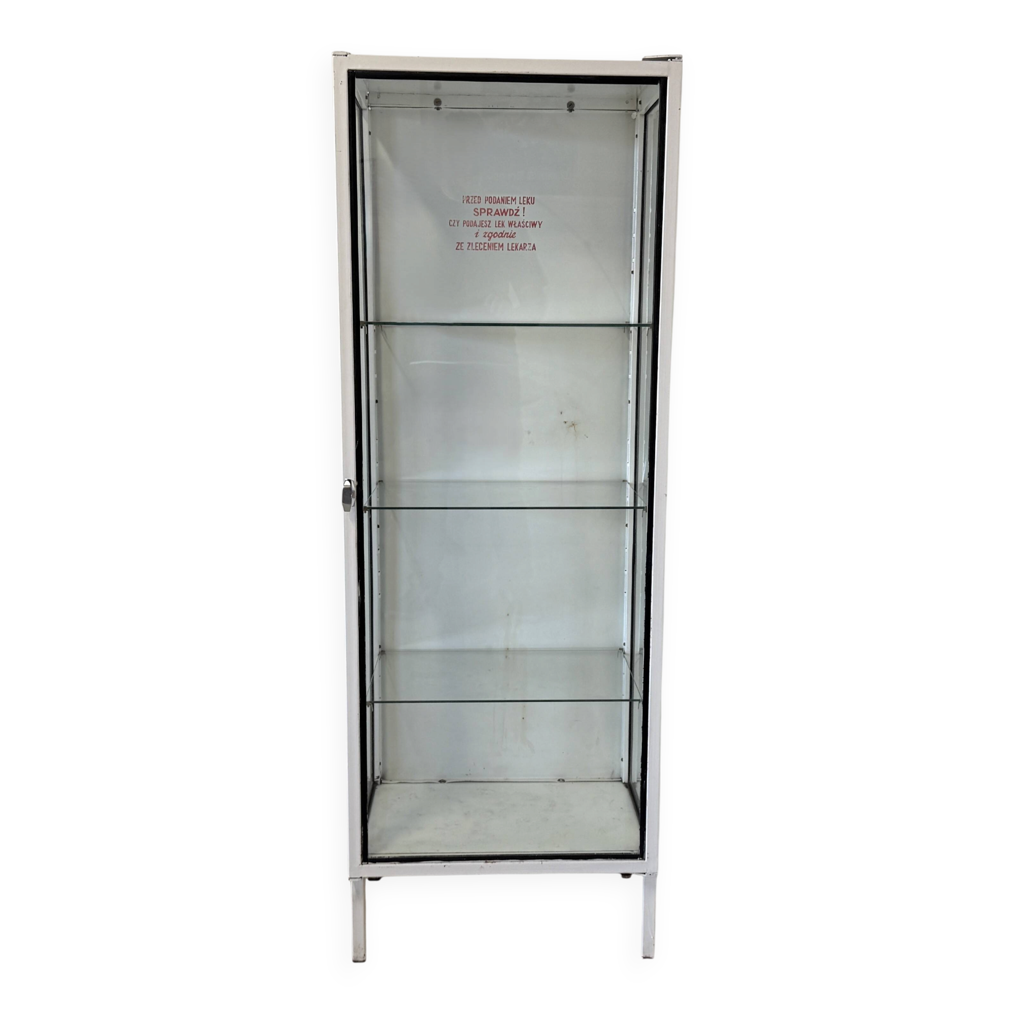 Mid-Century Polish Medical Display Cabinet, 1960s