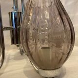 Vintage Lustre with 5 Mauve light lights