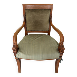 Fauteuil empire en bois