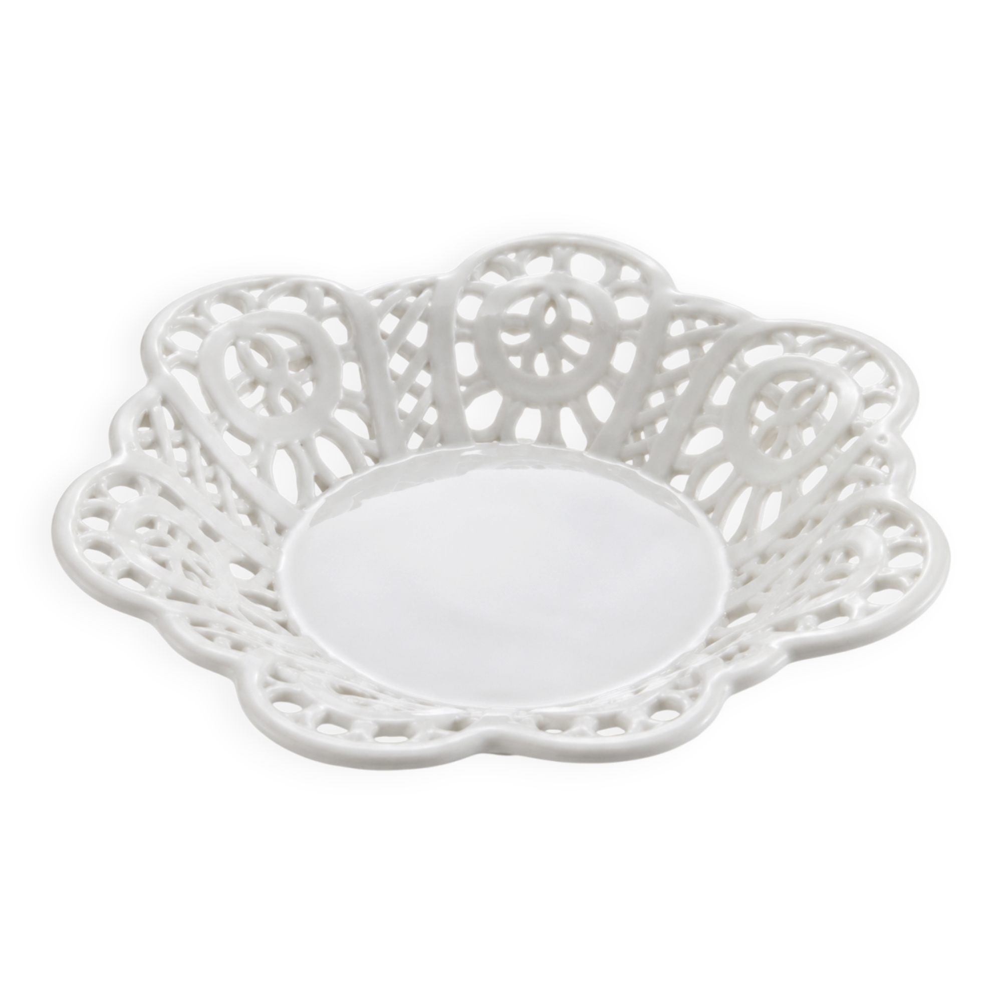 Vintage cup in openwork porcelain lace