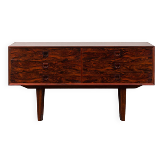 Rosewood Scandinavian sideboard with 6 drawers by Brouer Mobelfabrik, Denmark 1960s