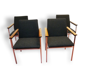 Lot de 4 fauteuils scandinaves