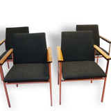 Set of 4 chairs Scandinavian of the prince of Sweden Sigvard Bernadotte