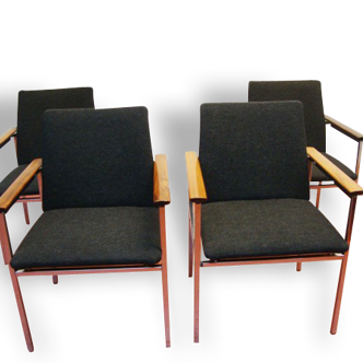 Set of 4 chairs Scandinavian of the prince of Sweden Sigvard Bernadotte