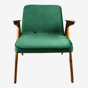 Green Bunny Armchair by Józef Chierowski, 1970s