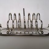 Silver metal taost holder