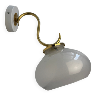 Antique vintage glass wall light