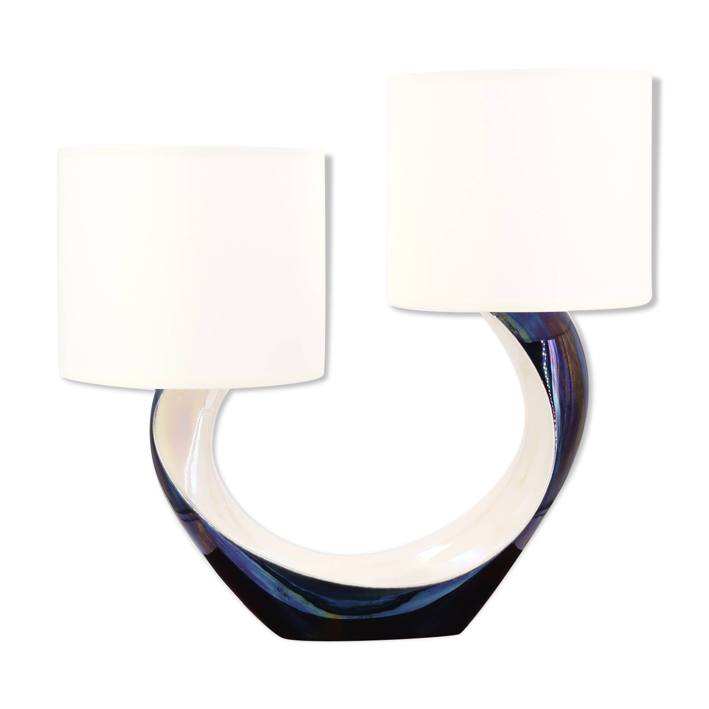 Verceram black and white ceramic lamp