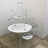 Wrought iron garden lounge