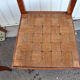 Pair of oak rush chairs