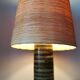 Danish lamp circa 1960 lampshade in braided straw