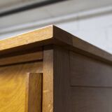 Armoire penderie 1950 pieds compas portes coulissantes plateau neuf