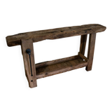 Old restored carpenter's workbench