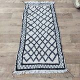 Handmade Berber wool mrirt rug 145 X 65 CM