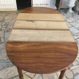 Round table 6 feet 3 solid walnut extensions