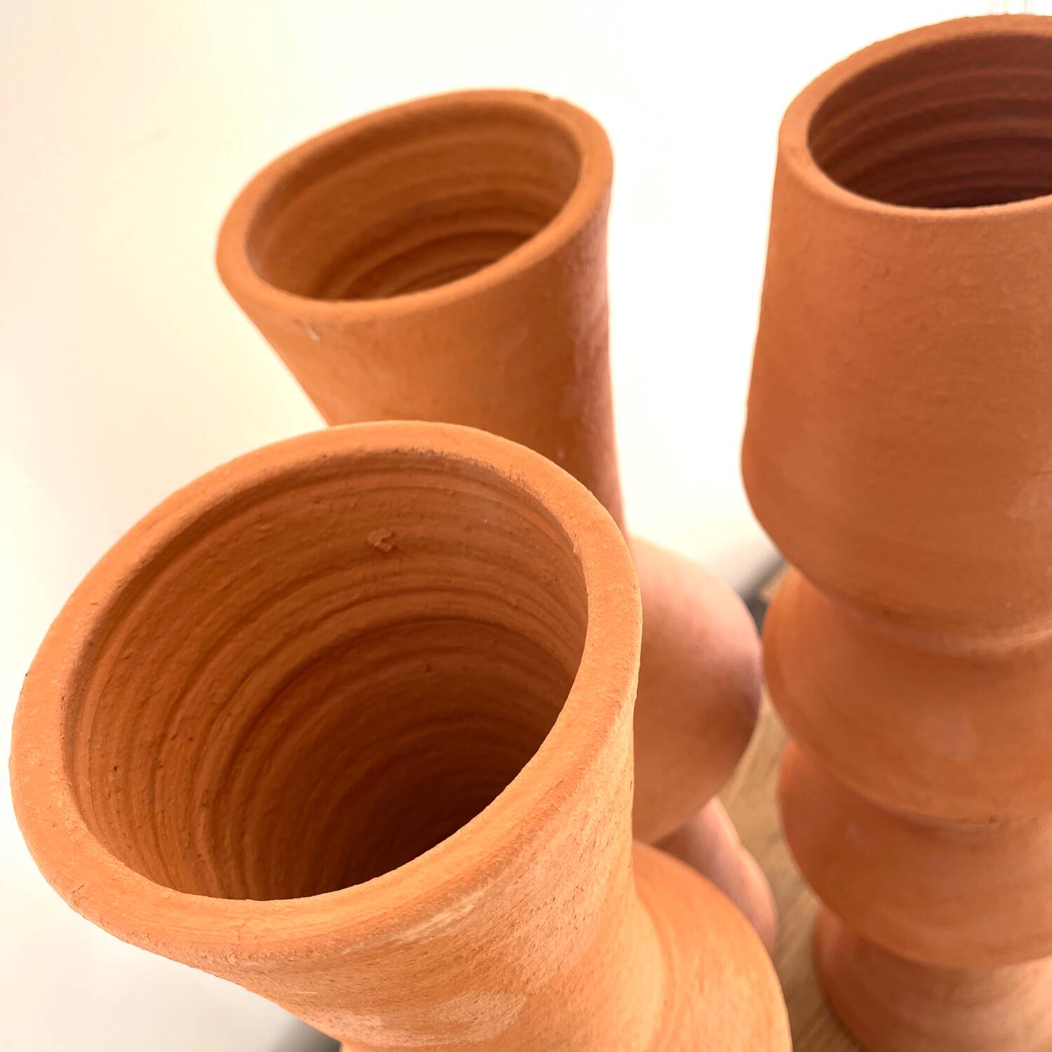 Clay pottery in fired clay