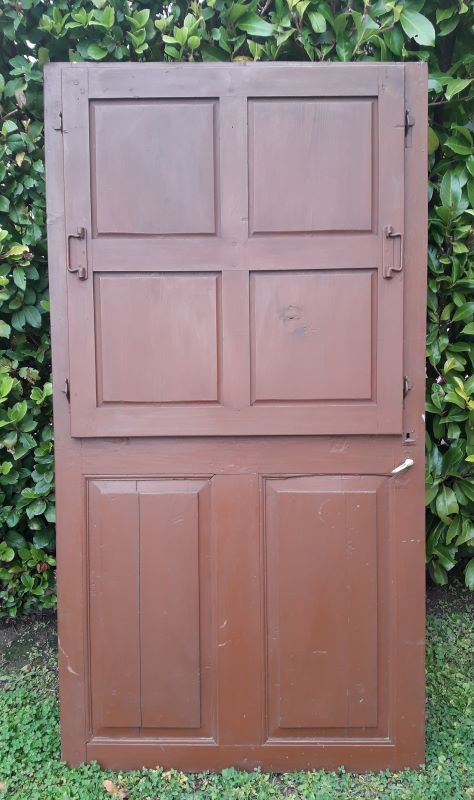 Porte vitrée H186,5xL98,5 de communication moulurée