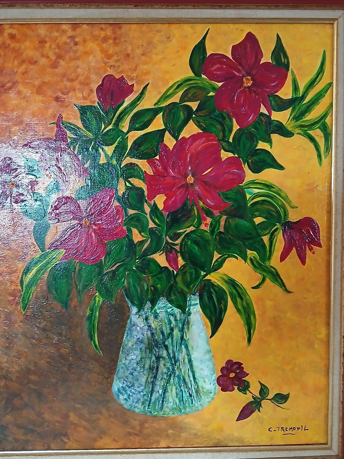 Oil on canvas - bouquet