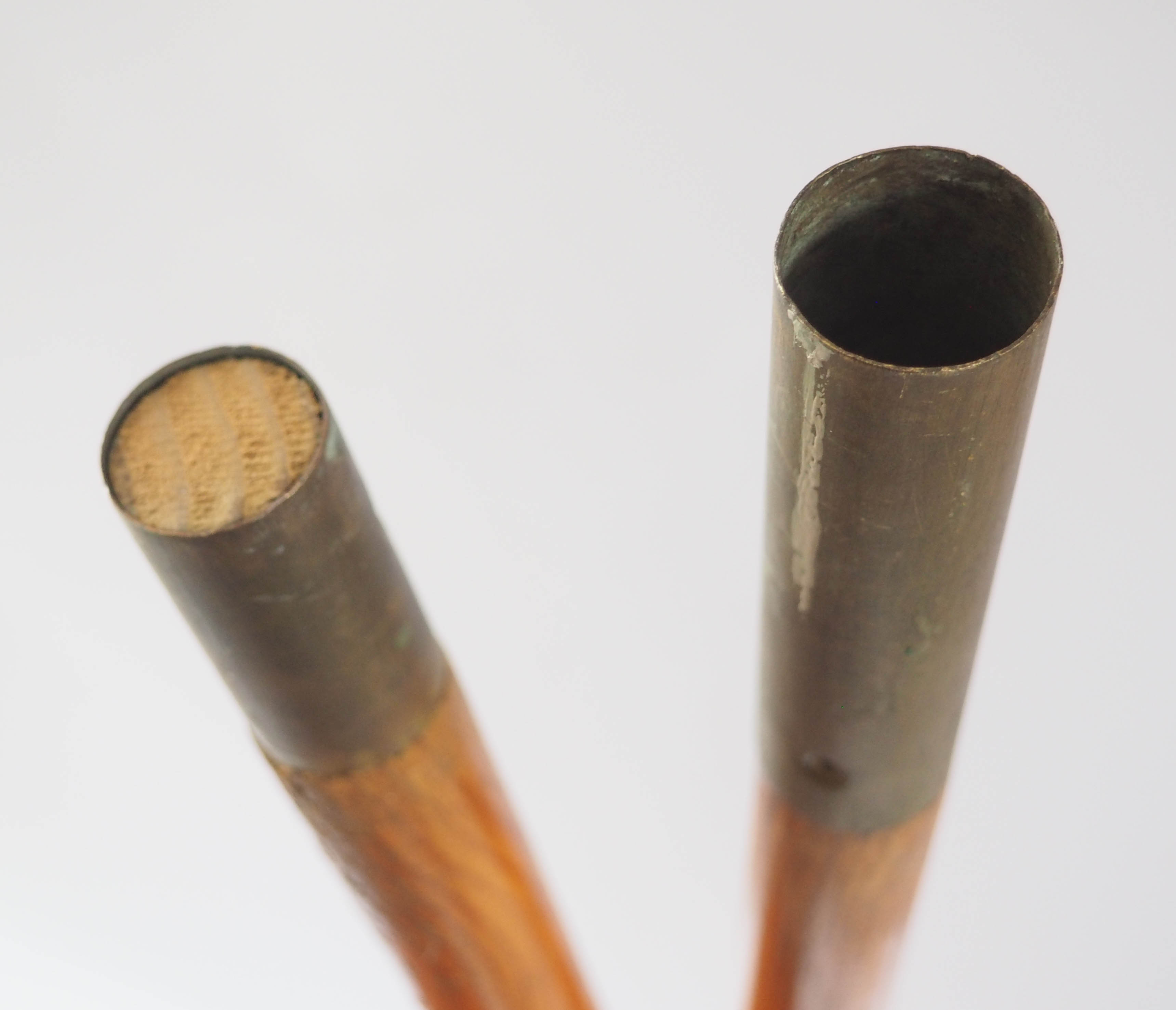 Pair of old wooden oars