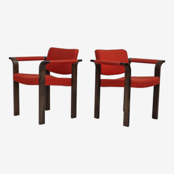 1980s, Danish design by Magnus Olesen, pair of armchairs