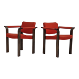 1980s, Danish design by Magnus Olesen, pair of armchairs