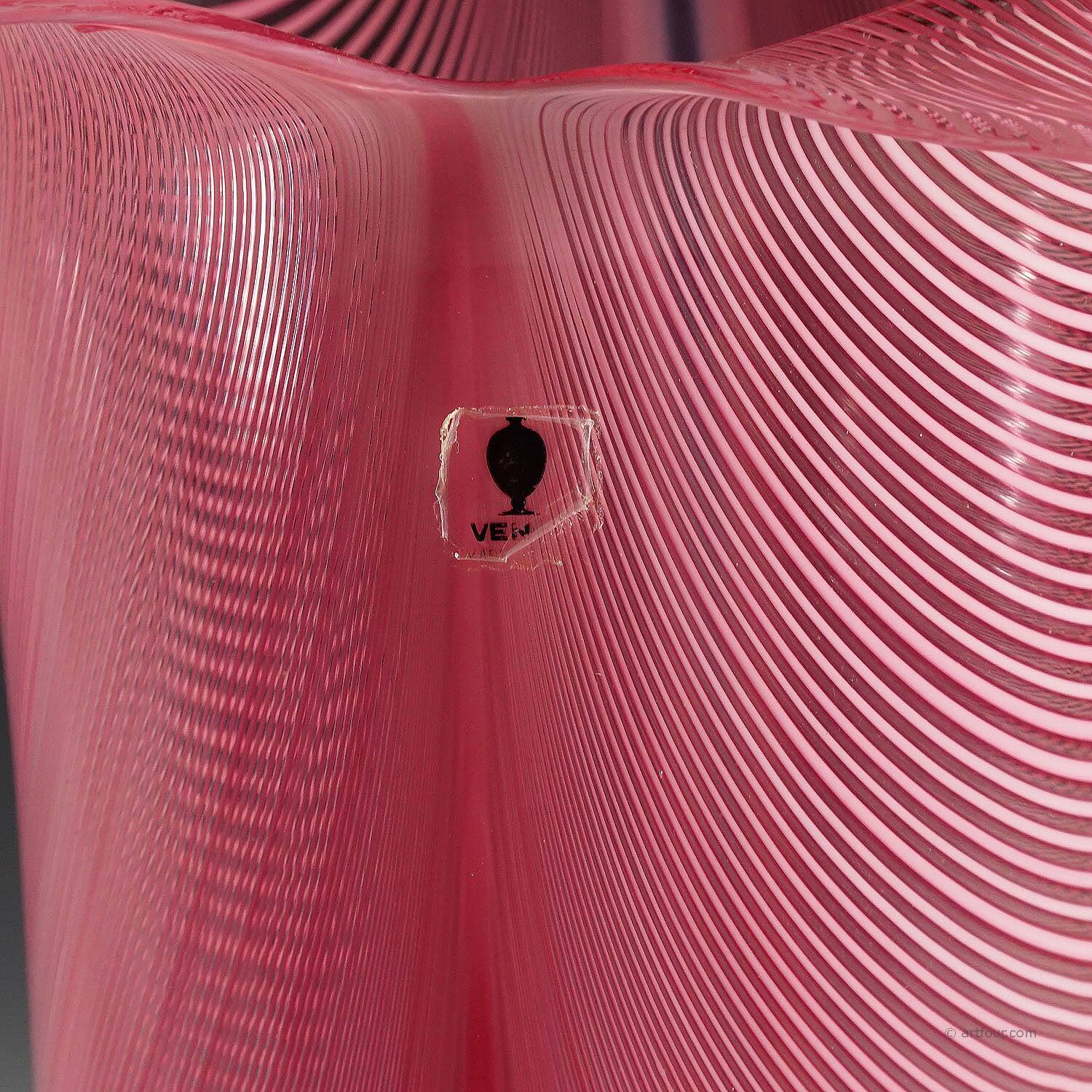 Vase Tyra Lundgren 'Calla' for Venini Murano