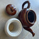 Vintage brown and cream teapot