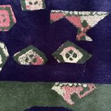 Hand-tufted artistic rug Vezeley by Tisca France 1990s