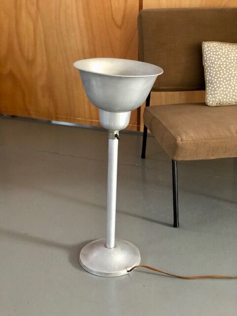 1930s aluminum floor lamp
