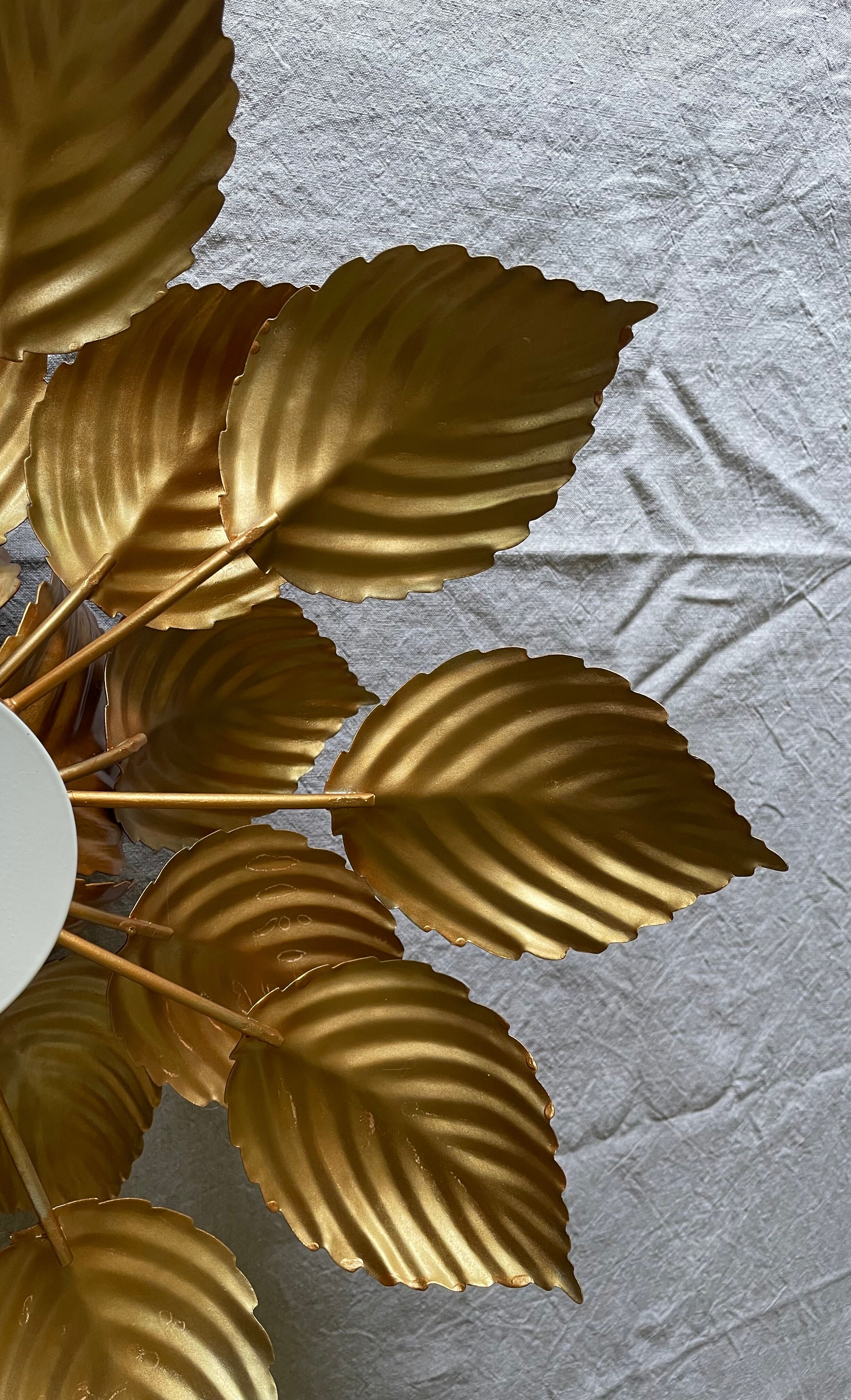 Ceiling lamp or golden flower sconce