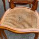 4 Louis XV chairs in solid wood and cane