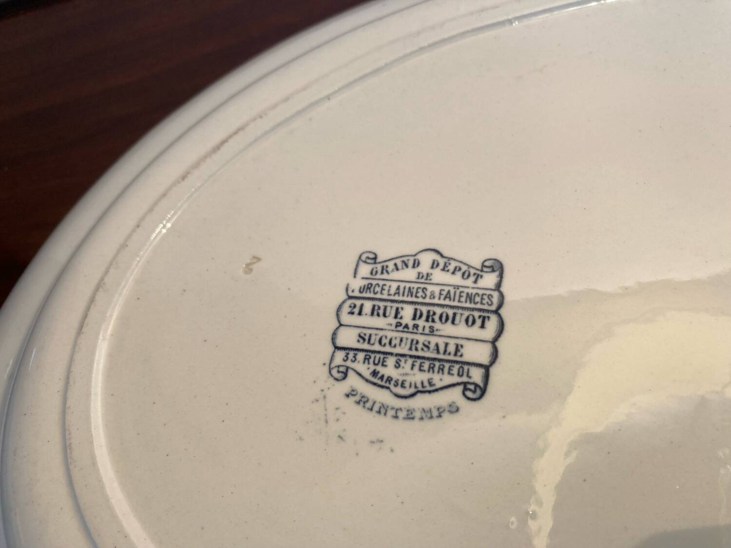 Oval plate iron earth Grand Depot Spring Oxford